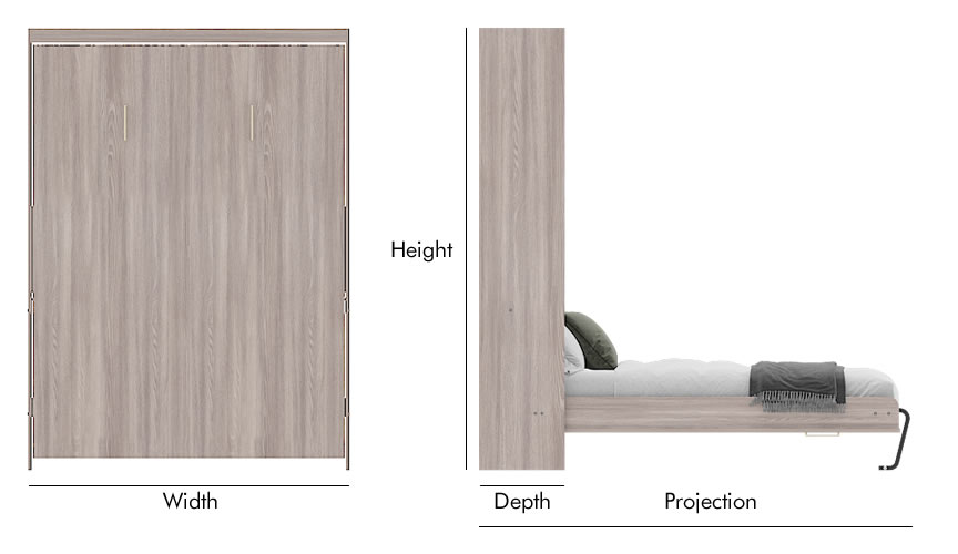 murphy bed dimension img