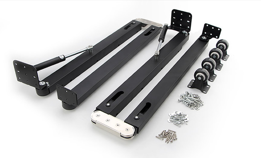 pull out desk hardware kit details img