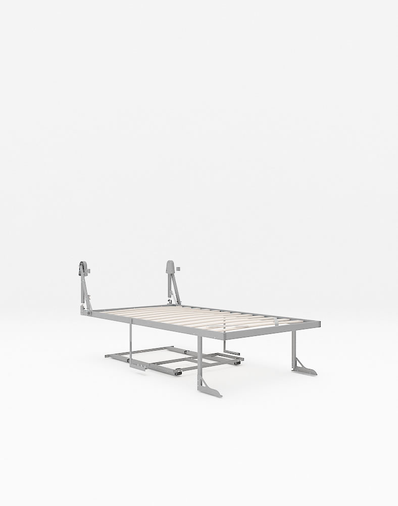twin wall bed with desk mechanism thumb-005